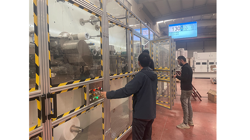 RX Machinery Successfully Installs Sanitary Napkin Machine for Turkish Customer